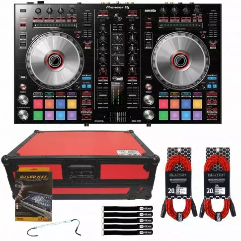Pioneer DJ DDJ-SR2 Controller with Red Case & LED | IDJNOW Pioneer DJ DDJ-SR2 Controller with Red Case & LED | IDJNOW