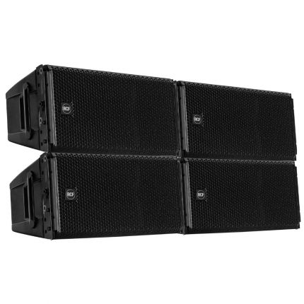 (4) RCF HDL 28-A Active Two-Way Line Array Module Speakers Package