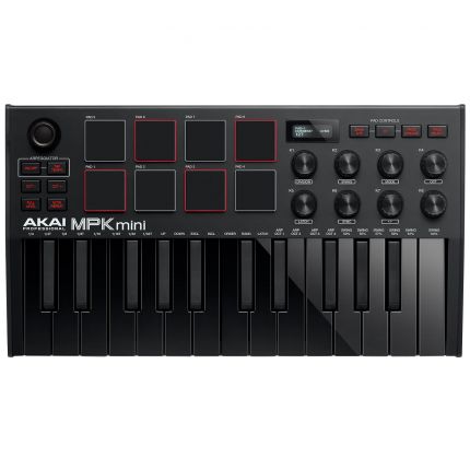 Akai Professional MPK Mini MK3 Keyboard and Pad Controller in black