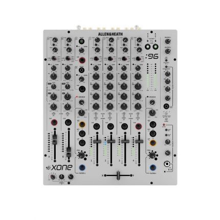 Allen & Heath AH-XONE-96 6+2 Channel Analog DJ Mixer with Built-in Dual 32Bit/96kHz Sound Cards