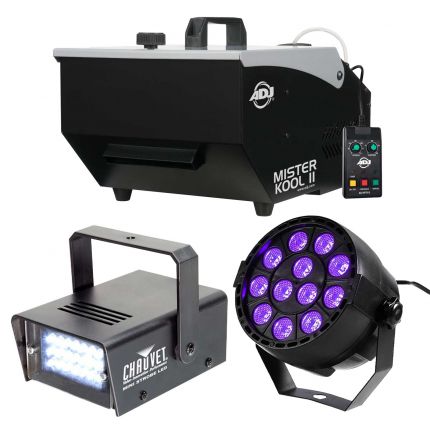 American DJ Mister Kool II Fog Machine with Strobe Light & Black Light