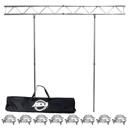 American DJ Pro Event IBeam Truss for Hanging Light Fixtures & Clamps Package