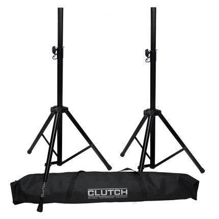Clutch CL-STPACK Heavy Duty Professional Tripod Speaker Stand Set with Carry Bag