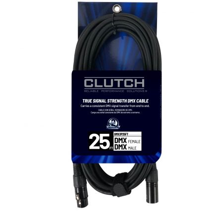 Clutch DMX3P25FT 25' 3-Pin DMX Lighting Cable