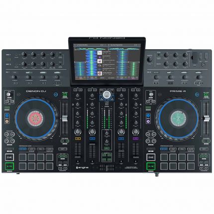Denon DJ Prime 4 4-Deck Standalone DJ System with 10-inch Touchscreen