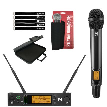Electro-Voice RE3-ND76 UHF Wireless Handheld Set with Multipurpose EVA Case Package