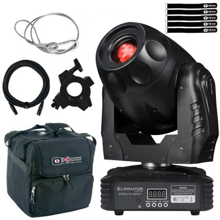 Eliminator Lighting Stealth Spot 60W LED Moving Head Spot with Case