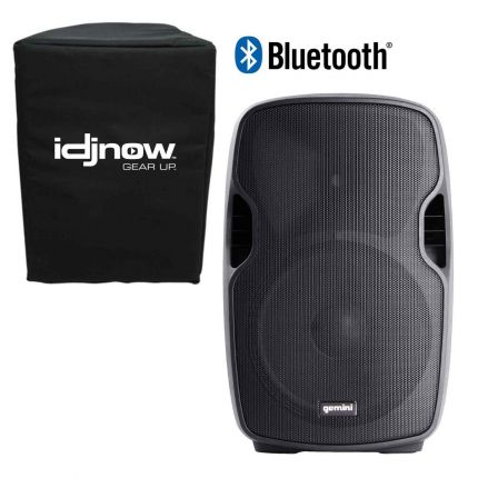Gemini AS-1500BLU 15" Active Speaker with Bluetooth MP3 Player & Free Speaker Cover