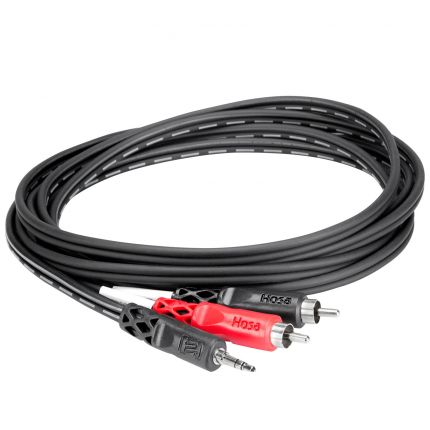 Hosa CMR-210 10FT 3.5 mm TRS to Dual RCA Stereo Breakout Cable