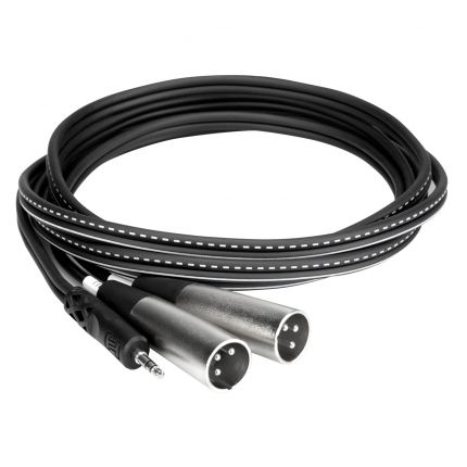 Hosa CYX-403M 3M 3.5 mm TRS to Dual XLR3M Stereo Breakout Cable