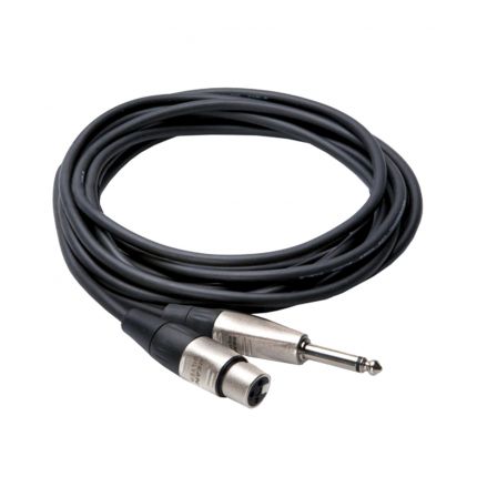 Hosa HXP-010 Pro Unbalanced Interconnect Cable REAN XLR3F to 1/4 in TS 