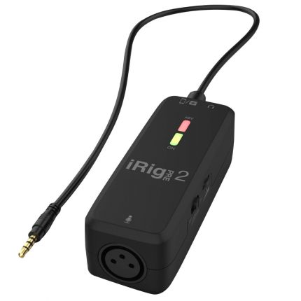 iRig Pre 2 Microphone Preamp for smartphones, tablets and video cameras