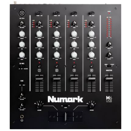 Numark M6USB Black Four-Channel DJ Mixer