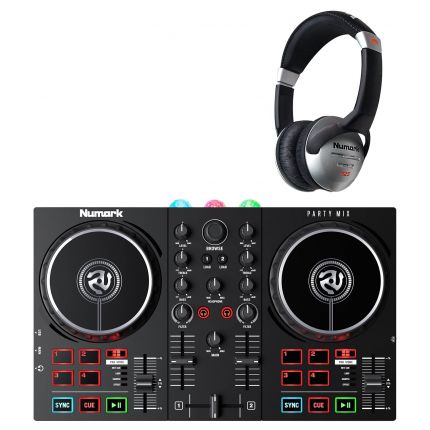 Numark Party Mix II DJ Controller with Built-in Lightshow & Headphones