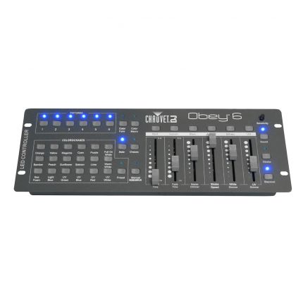 Chauvet Obey 6 Compact Universal 6-Channel DMX-512 Lighting Controller Front small image