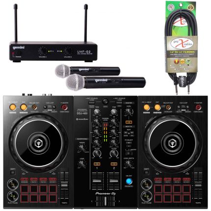 Pioneer DJ DDJ-400 2-channel Rekordbox Controller with Wireless System
