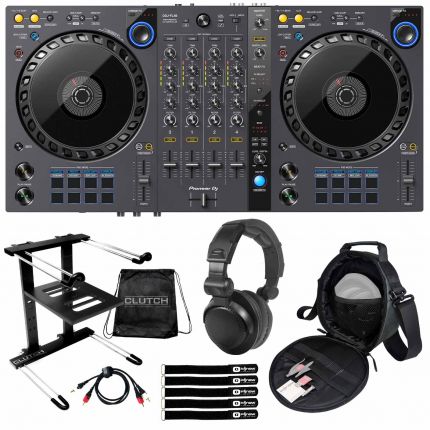 Pioneer DJ DDJ-FLX6 DJ Controller with Performance DJ Headphones