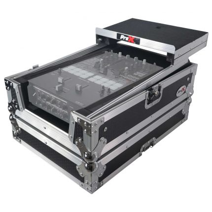 Prox Pioneer DJM-S11 or Rane 72 MK2 Mixer Flight Case with Laptop Tray