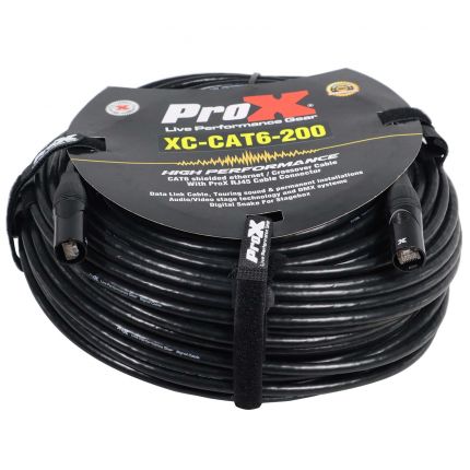 ProX XC-CAT6-200 200FT STP Cat 6 Cable W-RJ45 for Network & Snake Box