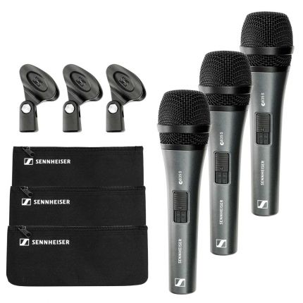 Sennheiser 3-PACK-E-835-S Handheld Microphone Set Main
