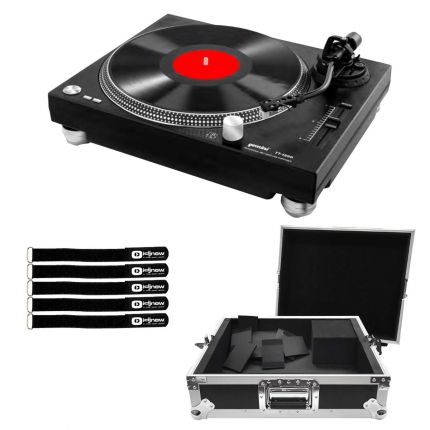 Gemini TT-1200 Belt Drive Turntable with Universal Turntable Case Package