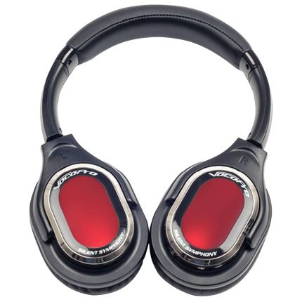 VocoPro Silent Symphony LED Three Channel Wireless Headphones Red
