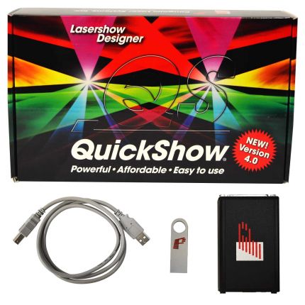 X-Laser Pangolin QuickShow XL Laser Control Software with FB3QS USB to ILDA Dongle